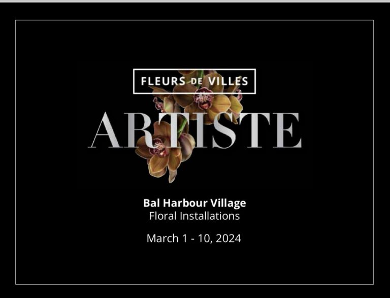 “Fleurs de Villes”: la impactante exposición floral regresa a Bal Harbour