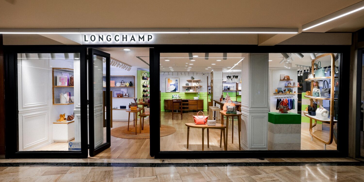 Longchamp llegó al país y presentó su boutique en Patio Bullrich