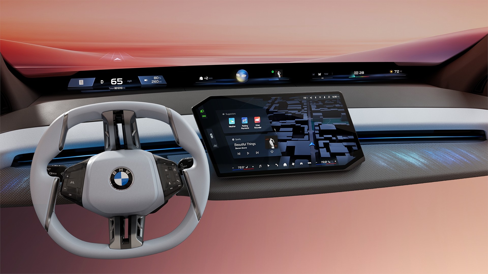 El nuevo BMW Panoramic iDrive: un paquete tecnológico visionario